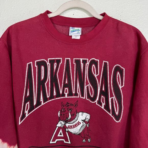 Arkansas Razorbacks Sweater Womens Small 47 Vintage Tubular Sweatshirt Retro NEW - Picture 3 of 15